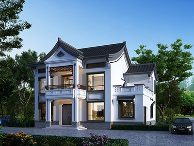 中式古典别墅设计图 造价30万